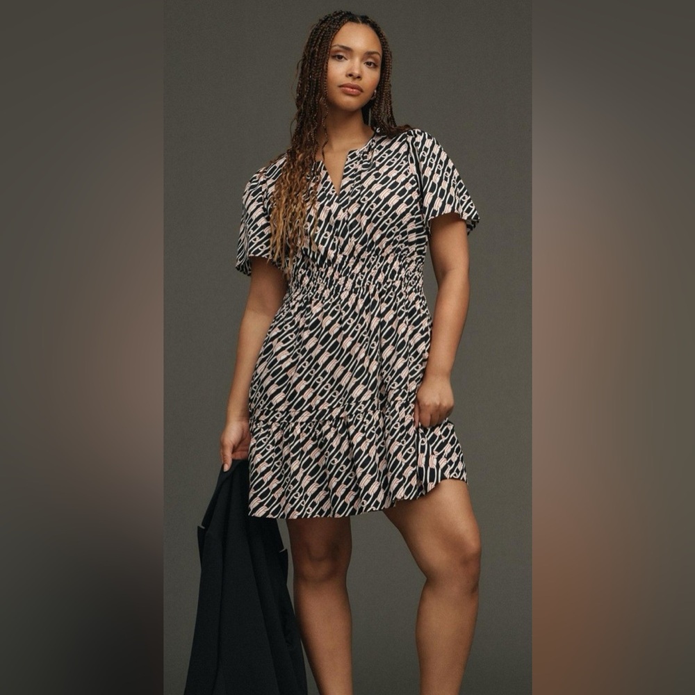 Anthropologie Somerset Cotton Mini Dress